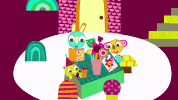olobobtop happy fun animation tv GIF