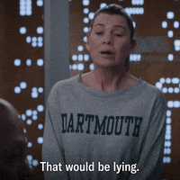 Lying Greys Anatomy GIF by ABC Network
