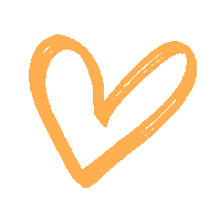 noppies love heart orange liefde Sticker
