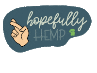 Cbd Fingers Crossed Sticker by Hemp Hop
