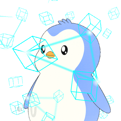 Calculate Artificial Intelligence Sticker by Pudgy Penguins