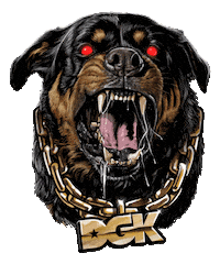 Dirty Ghetto Kids Dog Sticker by dgk