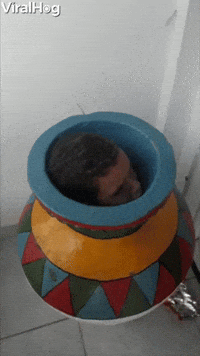 Curiosity Leads to Being Caught Inside Giant Jar