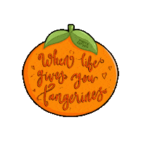 Orange Fruit Sticker