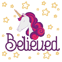 Star Unicorn Sticker by Believed Fashion Brand