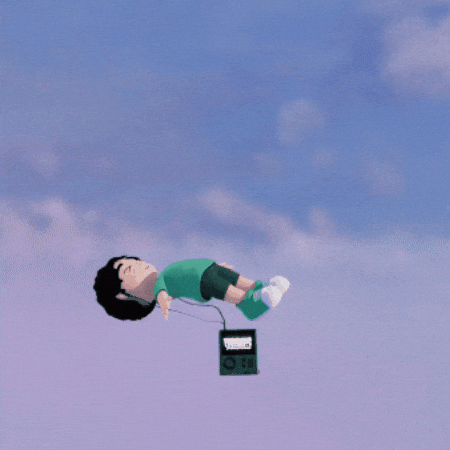 TrencherArt giphygifmaker music giphycreatortest headphones GIF