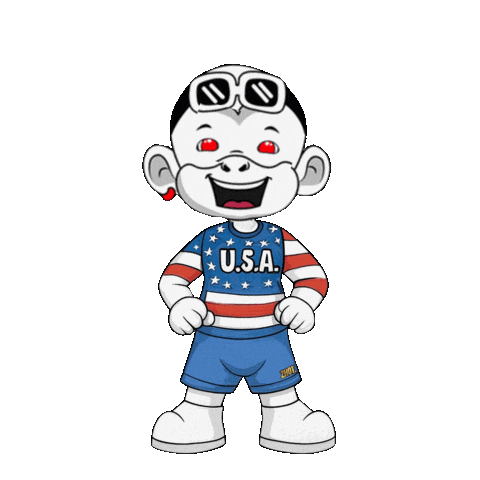 American Flag Usa Sticker by Zhot Shop