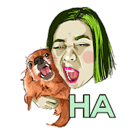 Art Laughing Sticker