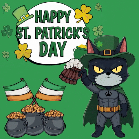 St Patrick Cat GIF by CATBAT