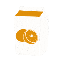 Sick Orange Juice Sticker