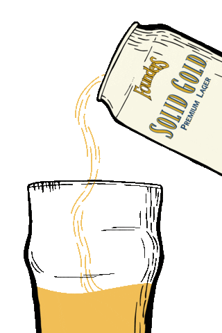 Solidgold Sticker by Founders Brewing Co.