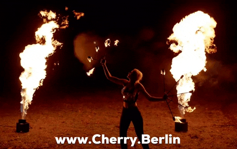 Burning On Fire GIF by Cherry Johnson