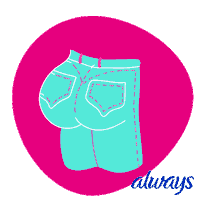 Fashion Body Sticker by Always Brand Europe