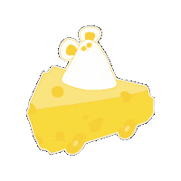 keemmalguk mouse 귀여운 spacecraft shuttle Sticker