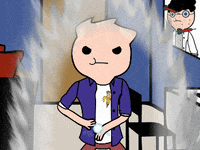 Robukan animation angry power energy GIF