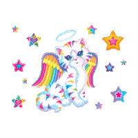 lisa frank cat STICKER by imoji