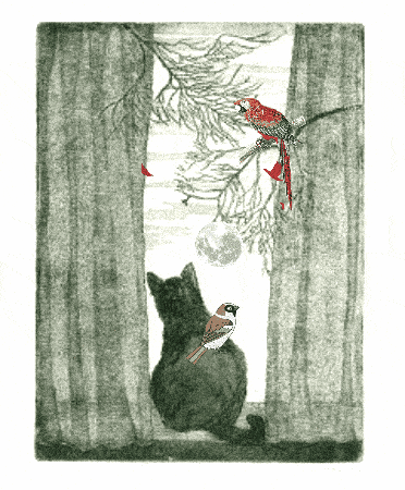 Cat Birds GIF by GIF IT UP