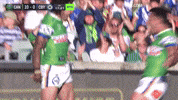 Celebration Nrl GIF by Canberra Raiders