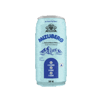 MIZUBERG water brand healthy beverage Sticker