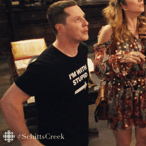Sorry Schitts Creek GIF by CBC