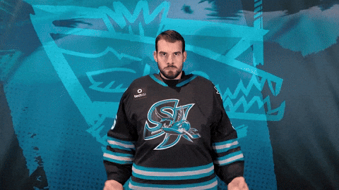 Flexing San Jose GIF by San Jose Barracuda