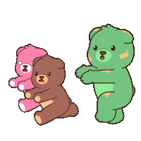 Teddy Bear Running Sticker by BEARISH