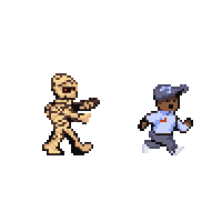 Run Away Trick Or Treat Sticker by Flossquiat