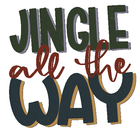 Christmas Lettering Sticker