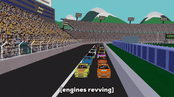 race cars car GIF by South Park 