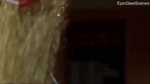 bcn_teacher giphygifmaker glee janelynch glitterbomb GIF