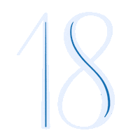 Diciottesimo Achtzehn Sticker