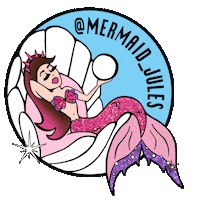 little mermaid disney Sticker by Mermaid Jules