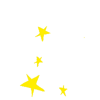 sterossetti space star stars yellow Sticker
