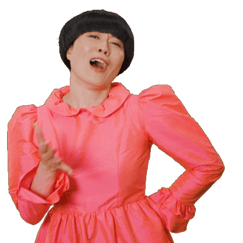 Give Thanks Thank You Sticker by Atsuko Okatsuka