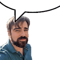 Matt Speech Sticker