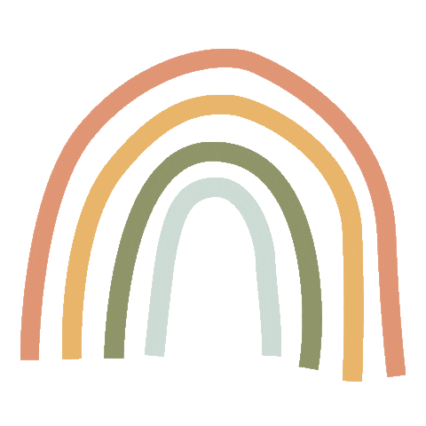 Happy Rainbow Sticker by Mikyla Creates