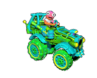 Driving On My Way Sticker by dogdogdogdog