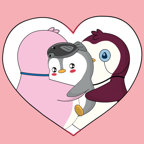 I Love You Hug GIF by Pudgy Penguins
