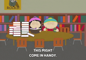 eric cartman library GIF by South Park 