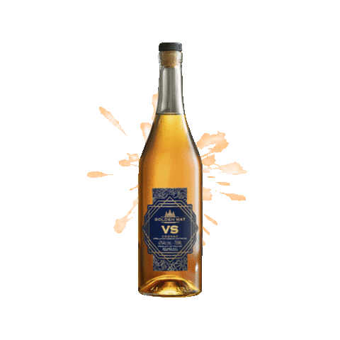 GoldenWatCognac party celebration celebrate drink Sticker