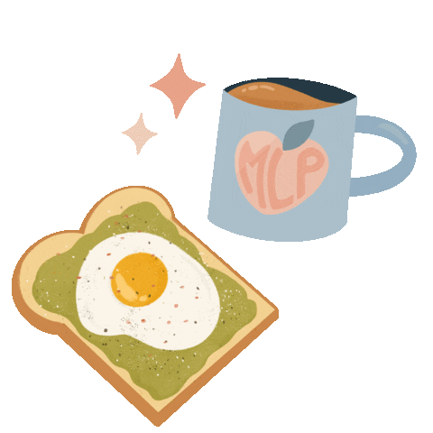 makelifepeachy food coffee aesthetic sparkles Sticker