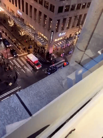 Emergency Services Treat Person at Scene of Deadly Shooting in Downtown Seattle