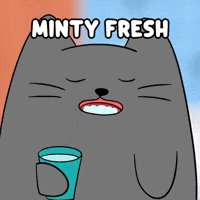Sparkling Dental Hygiene GIF by MESA My Emotional Support Animal