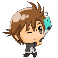 selfie camera Sticker by Sammy_Krizpy
