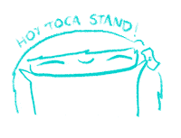 mariscovillage stand artista booth vender Sticker