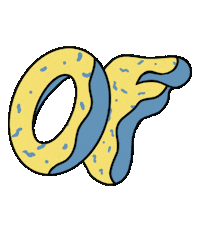 shannondresdale blue yellow ofwgkta frank ocean Sticker