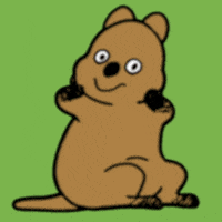 Liltasm smile peace quokka lough GIF