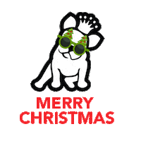Christmas Dogs Sticker by James Bark