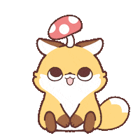 Happy Fox Sticker