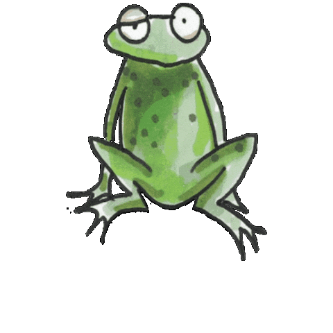 Monday Frog Sticker
